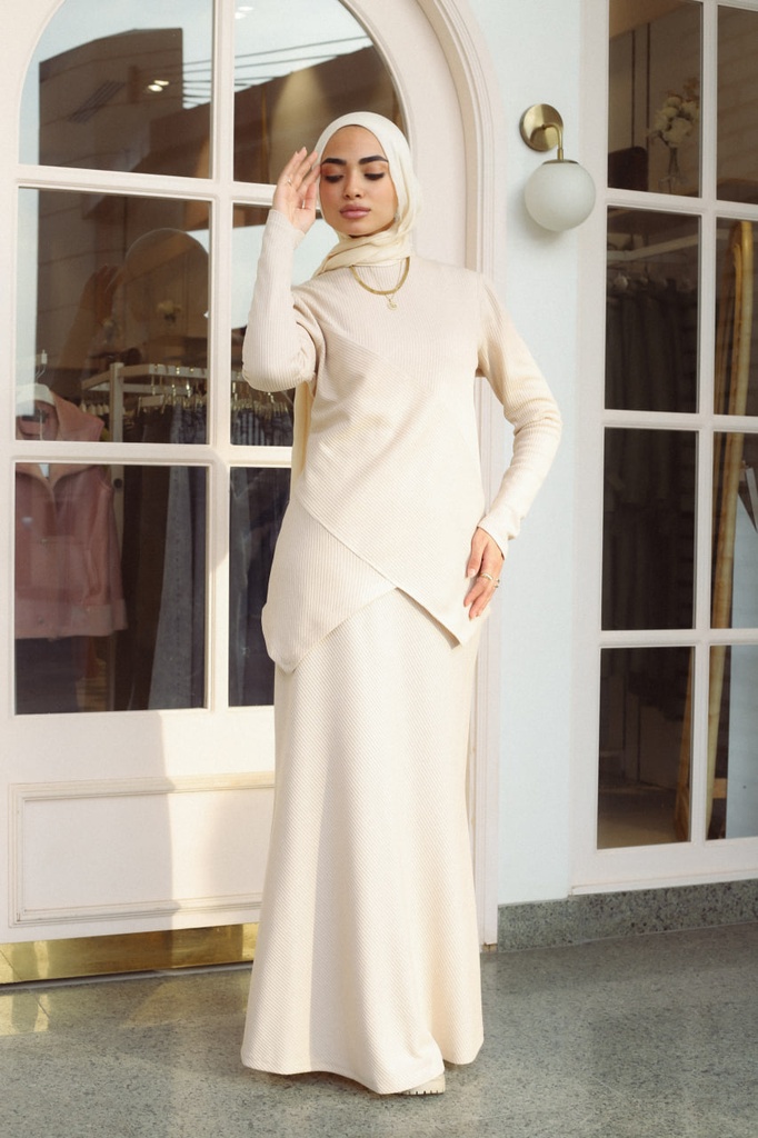 Beige Zyne Skirt  