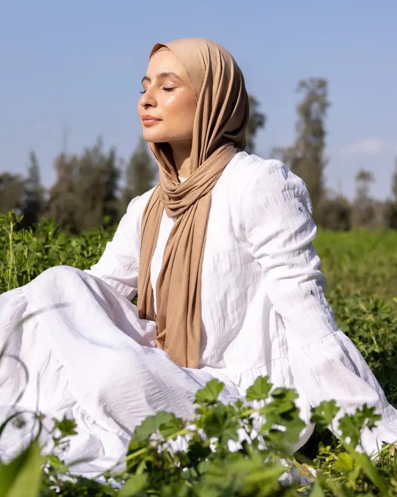 French Beige Aura Scarf  