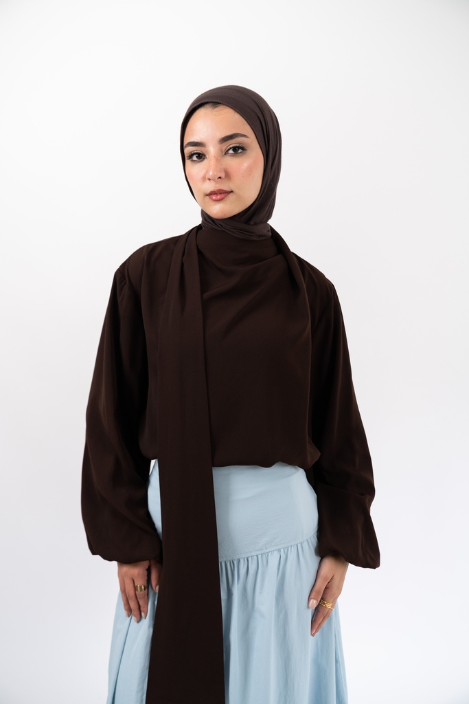 Black Louvre Blouse
