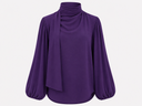 Eggplant Louvre Blouse