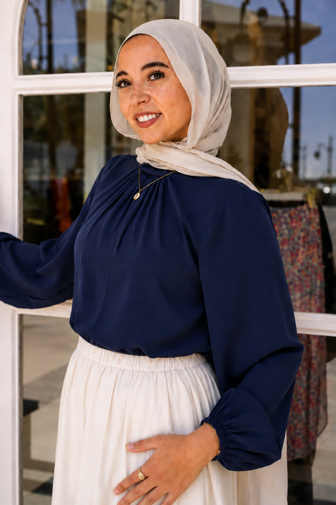 Navy Cathy Blouse 