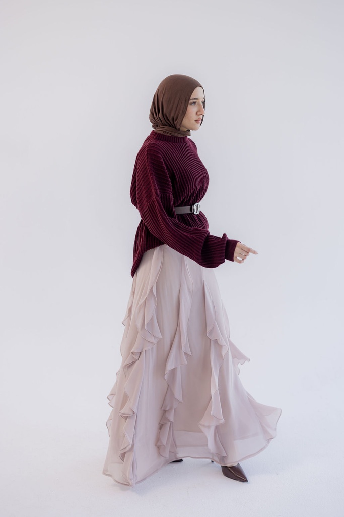 Beige Muse Skirt  