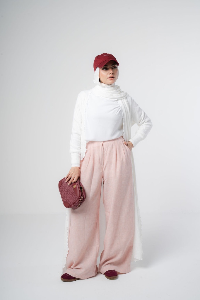 Peach Office Pants   