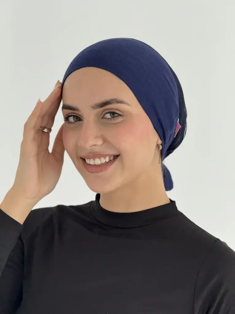Dark Blue Aura Mesh Bandana  