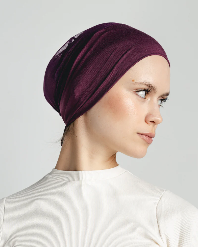 Plum Aura Mesh Bandana  
