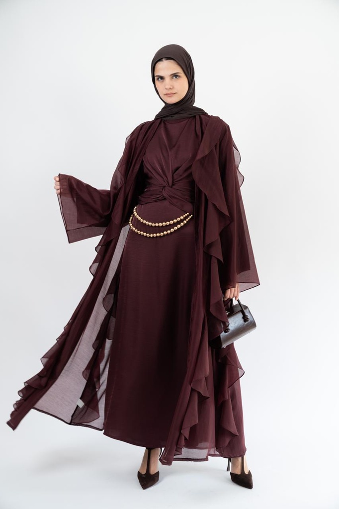 Plum Aleppo Kaftan  