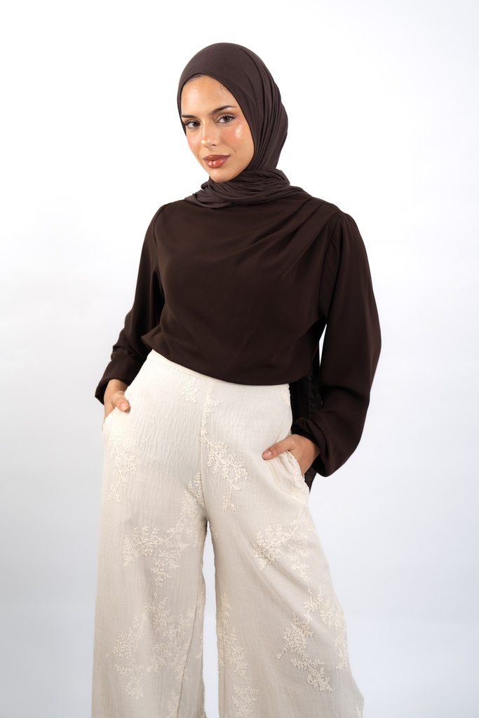 Brown Solana Blouse  
