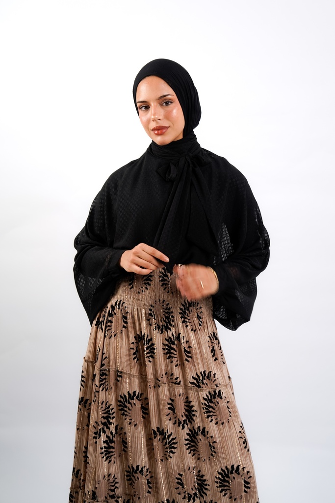 Black Savoy Blouse