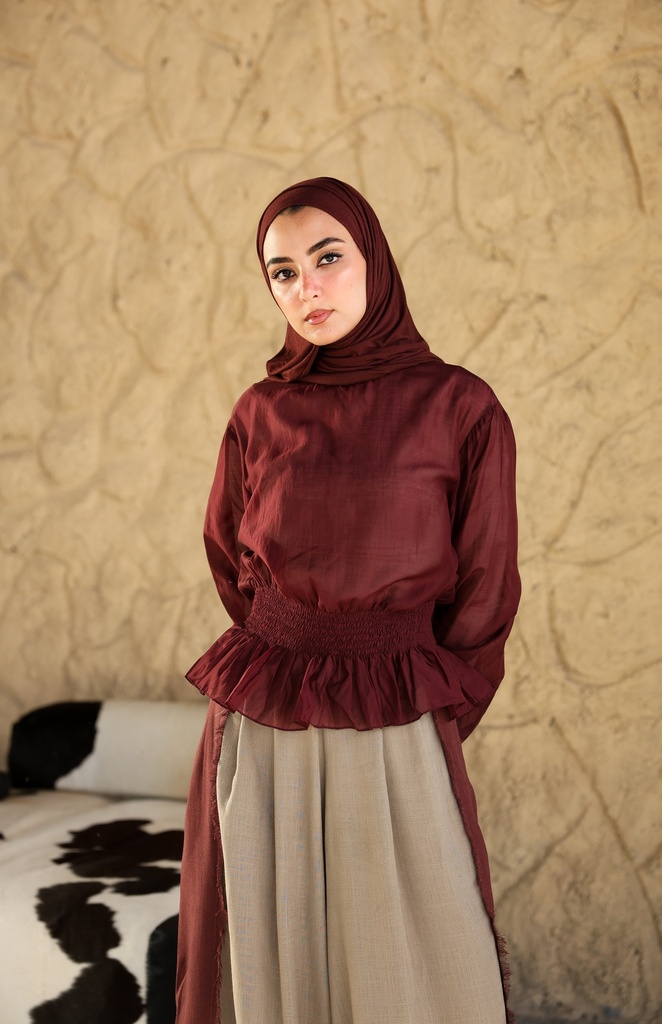 Plum Nola Blouse  