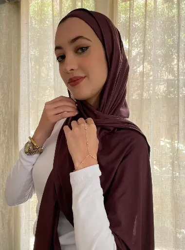 Burgundy Aura Scarf  