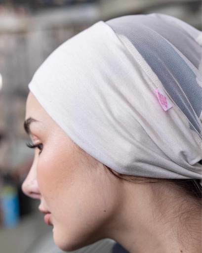 Greige Aura Mesh Bandana 