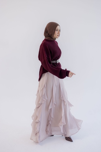 Beige Muse Skirt  