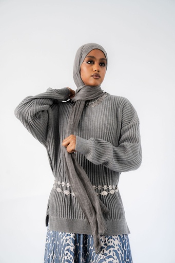Grey Kyoto Pullover