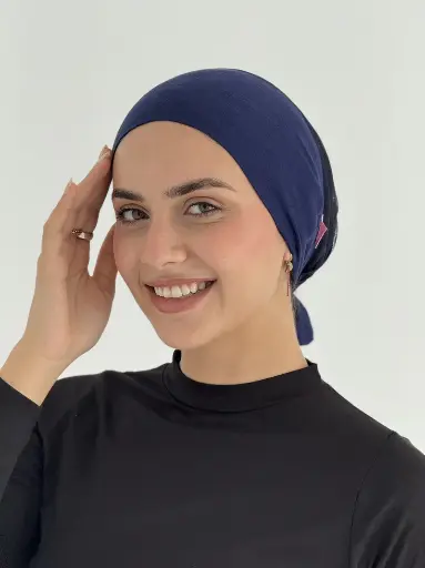 Dark Blue Aura Mesh Bandana  