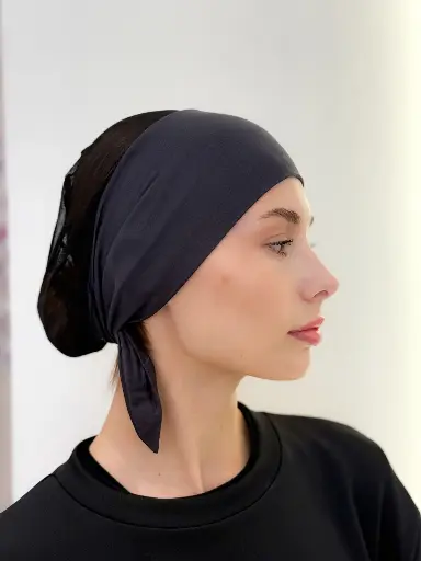 Ink Black Aura Mesh Bandana