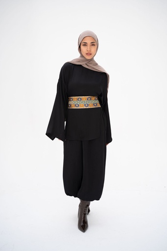 Black Tiran Pants