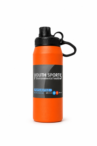 Orange Atlas Flask