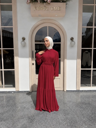 Maroon Diana Dress 