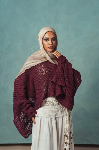 Burgundy Amaya Cape 