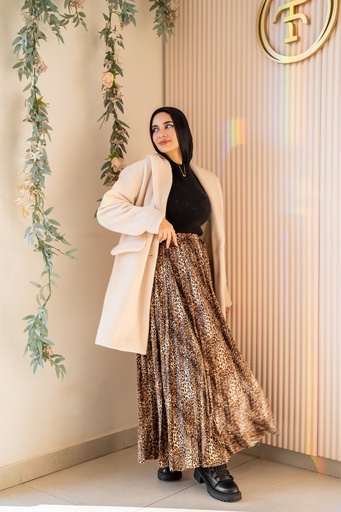 Cheetah Accordion Skirt