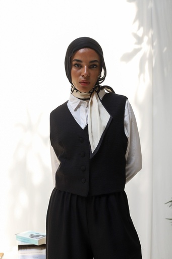 Black Banker Vest